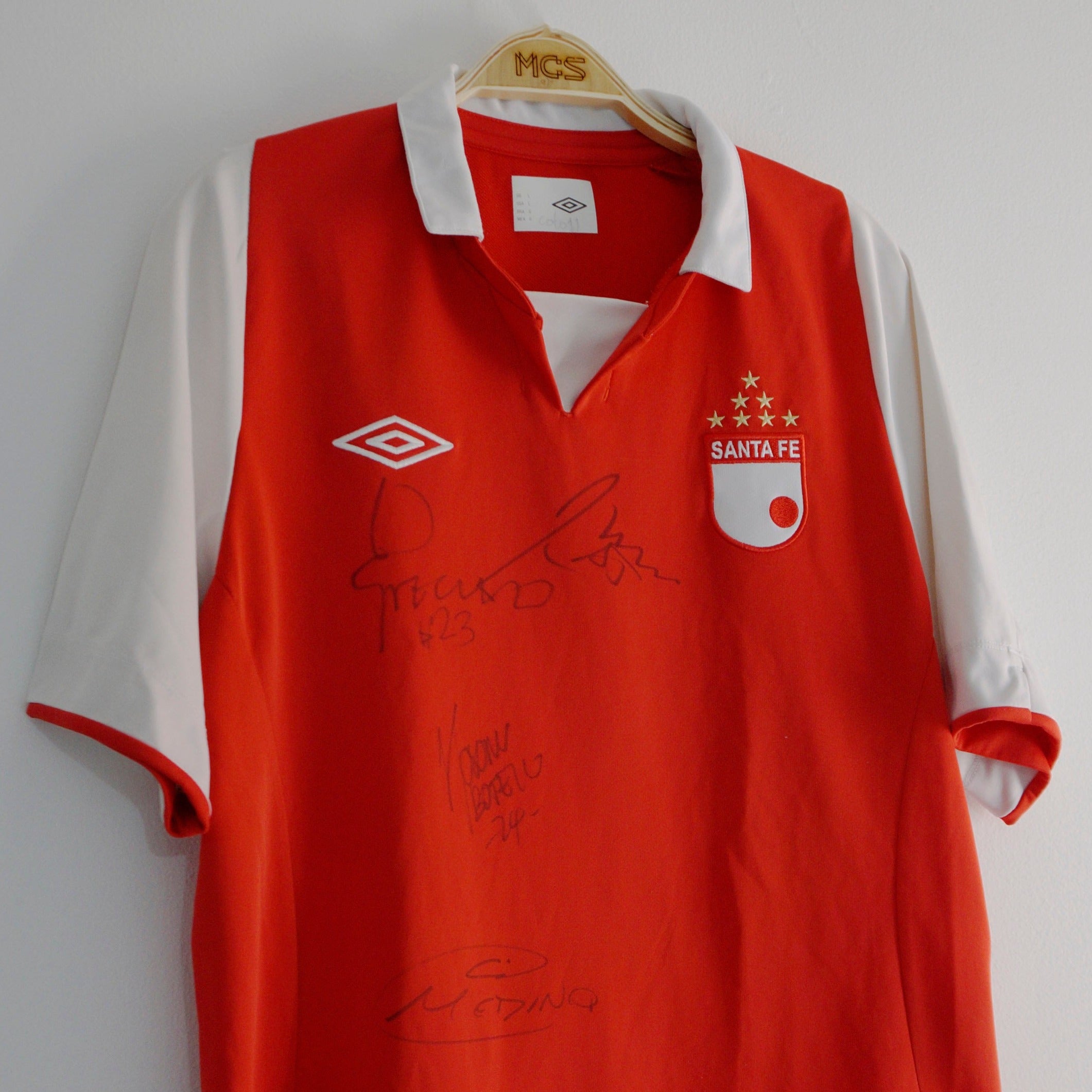 Camiseta Independiente Santa Fe 2013 Campe??n Firmada ORIGINAL